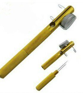 金属手动绑钩器带打结器 大小鱼钩绑线器 绕线器 栓钩器 系钩器