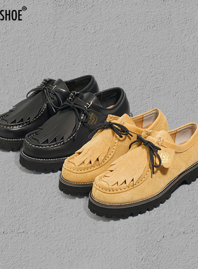 BLESS SHOE 23A/W MATURE WALLABEE加厚牛皮袋鼠鞋真皮复古工装靴