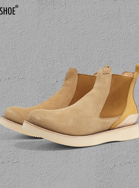 BLESS SHOE Chelsea Boot固特异工艺切尔西靴 大地色系麂皮手工靴