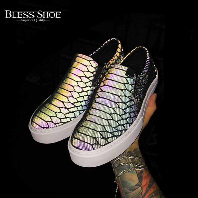 清仓特价 BLESS SHOE 夜魔 彩色反光 低帮懒人鞋情侣款休闲鞋在类目 流行男鞋, 帆布鞋中 - 来自Buy2taobao.com提供专业的淘宝代购服务