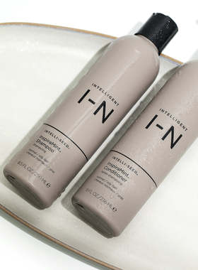 新版Intelligent IN丰盈薄荷柔顺固发清爽控油洗发水护发素236