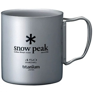 Snow Peak TItanium Double Wall Cup 雪峰户外双层钛杯保温隔热