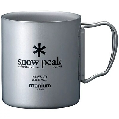 Snow Peak TItanium Double Wall Cup 雪峰户外双层钛杯保温隔热