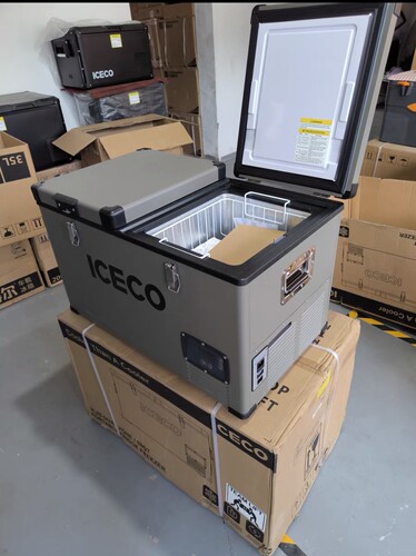 英得尔ICECO大容量60升双箱双控12V24V220通用压缩机冷藏冷冻冰箱