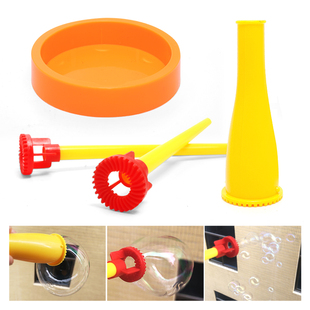 小吹棒泡泡配件喇叭棒工具七彩大泡泡手吹泡泡幼儿科教泡泡秀学具