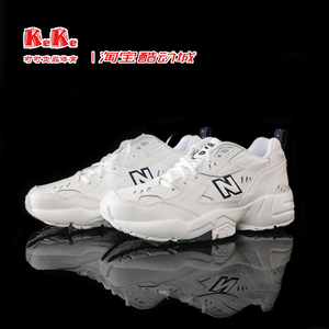 New Balance NB 女鞋 白色 皮革拼接 复古 加厚 冬款百搭 WX608WT