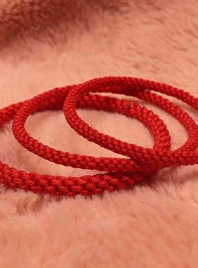 无接头本命年红绳手链耐磨不退色