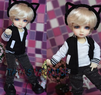 taobao agent 6 points yosd.bjd.sd.bb super cute ~ baseball uniform ~ black and white or red and white color ~