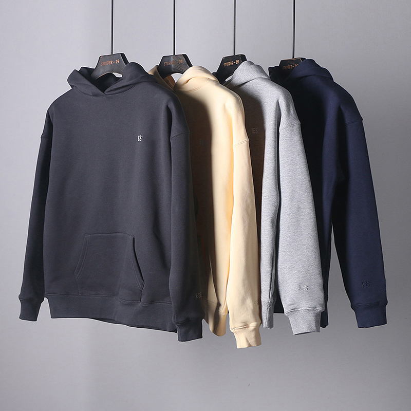 易网优选品质男装 男式冬款全棉大毛圈加厚宽松套头潮流卫衣