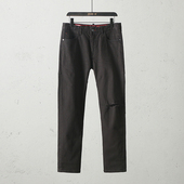 直筒长裤 51SHOP 微弹破洞牛仔裤 春秋款 男士 休闲修身