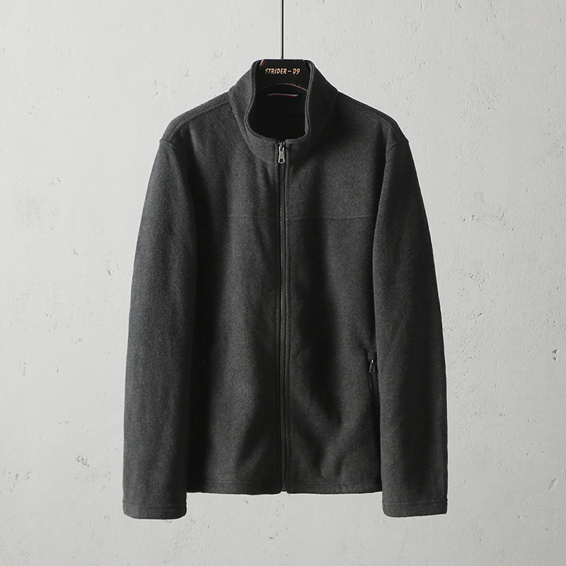 51shop男式户外休闲简约抓绒衣
