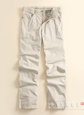 51SHOP  男士休闲长裤 春秋款莼棉微弹百搭直筒裤