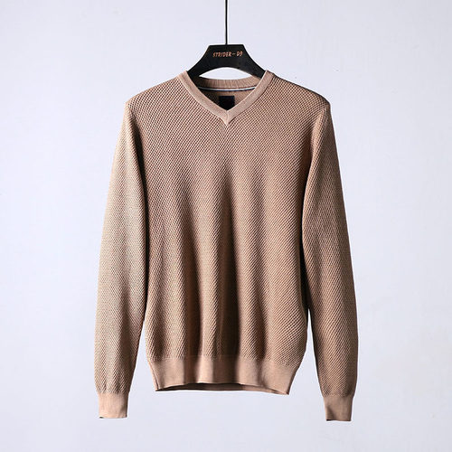 易网优选出口法国工厂蜂窝纹毛衣