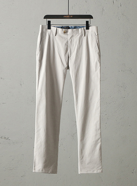 51SHOP男装 男士商务休闲百搭纯色长裤 修身春秋款直筒裤