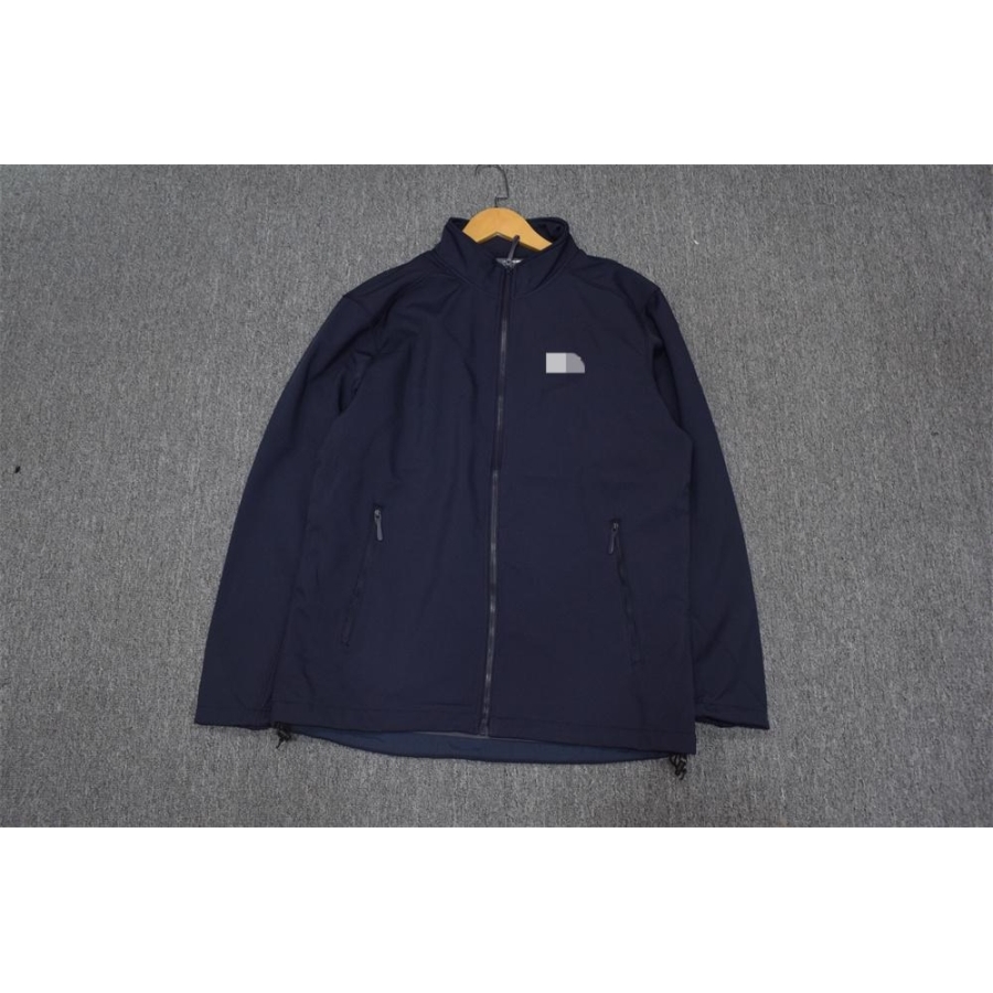 MIX家 欧美系 男款立领软壳拉链外套 黑军绿深蓝