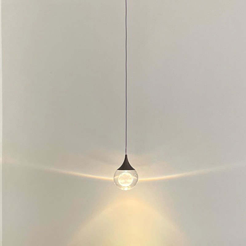 水滴吊灯温馨简约装饰气氛卧室床头灯北欧创意网红新款书房水晶灯