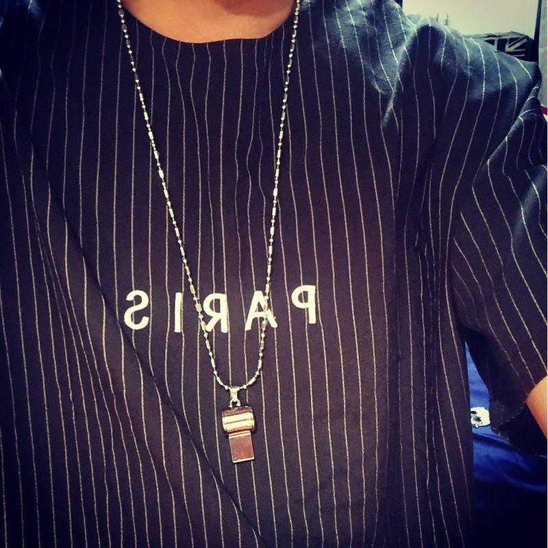 儿童礼物小孩配饰品毛衣链口哨吊坠可吹响项链潮男女长款短袖挂件