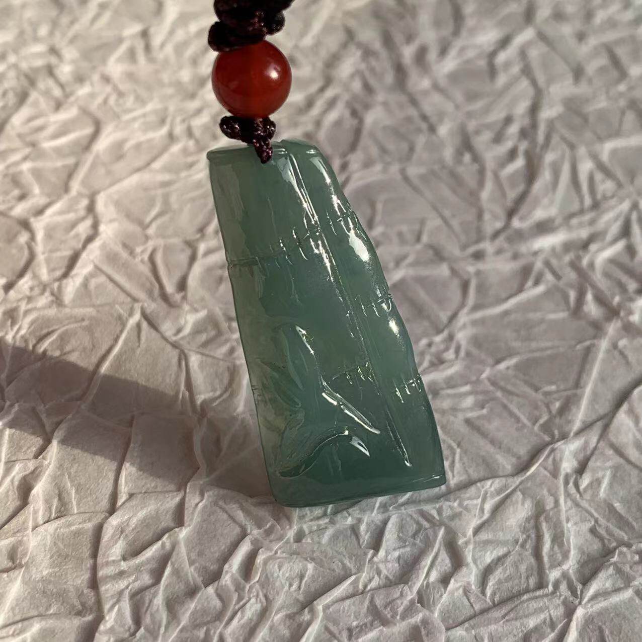 缅甸天然翡翠天然A货吊坠冰糯油青深绿色竹节吊坠绿色节节高挂件,珠宝/钻石/翡翠,颈饰,淘宝优惠券,粉丝福利购,淘宝优惠卷