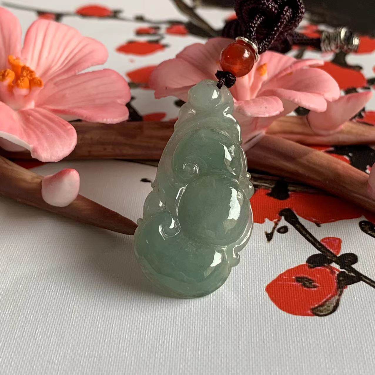 缅甸天然翡翠吊坠A货冰糯油青深绿色如意吊坠深绿色万事如意挂件,珠宝/钻石/翡翠,颈饰,淘宝优惠券,粉丝福利购,淘宝优惠卷