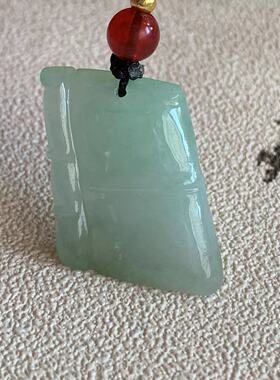 缅甸天然翡翠吊坠辣绿色果绿色冰种起胶竹节福瓜葫芦叶子如意挂件