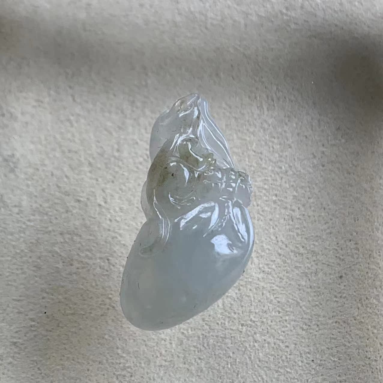 缅甸翡翠运财鼠福瓜钱袋子挂件