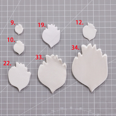 牡丹花  机裁小花片 烫花器布花配套材料 50片