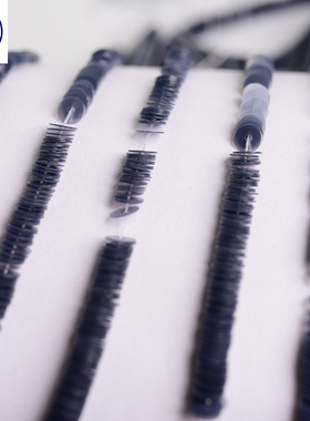 哑光系列 法国进口LM烟灰色半透哑光亮片法式刺绣材料服装辅料