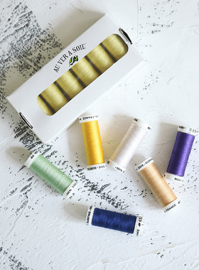 法国进口AVAS 经典23色真丝超细线法式刺绣钉珠材料服装辅料100米