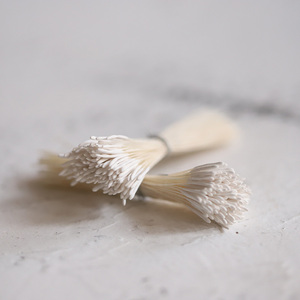 Art flower手工DIY材料 白色牡丹线杆素玉花心 花芯烫花器布艺花