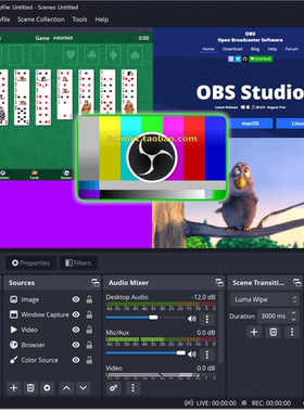 obs studio直播录屏音视频虚拟摄像头抖音快手推流播放器插件开发