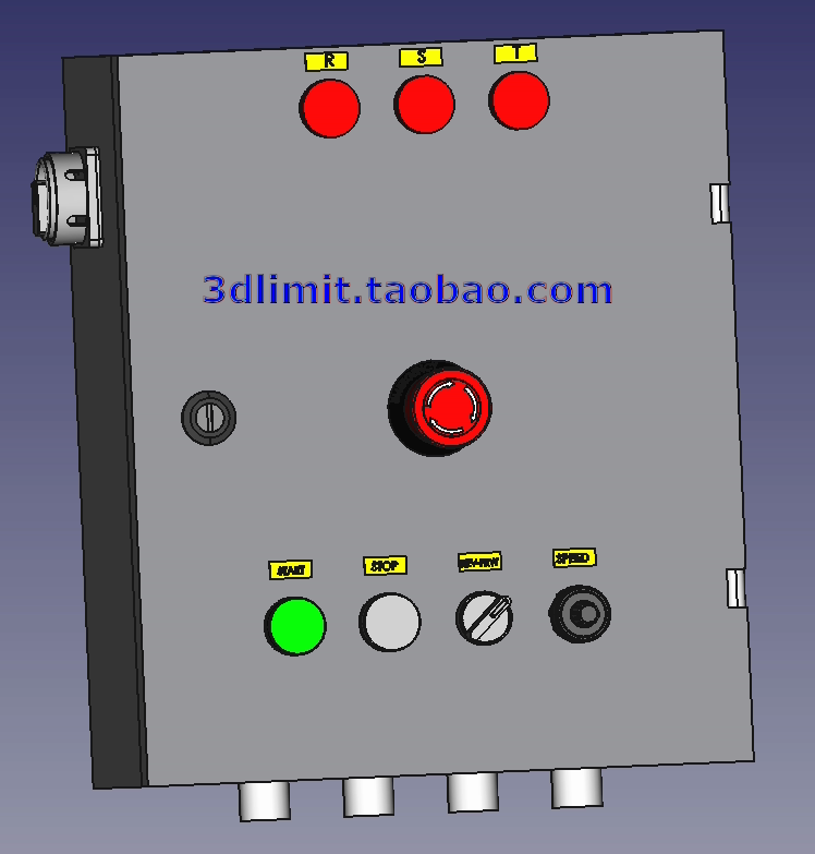 配电箱模型step x_t格式用于Solidworks proe creo FreeCAD UGNX