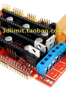 arduino mega 2560 ramps1.4电路板模型step适用于所有3D建模软件