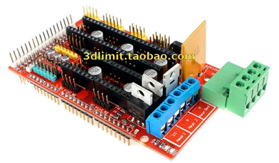 arduino mega 2560 ramps1.4电路板模型step适用于所有3D建模软件