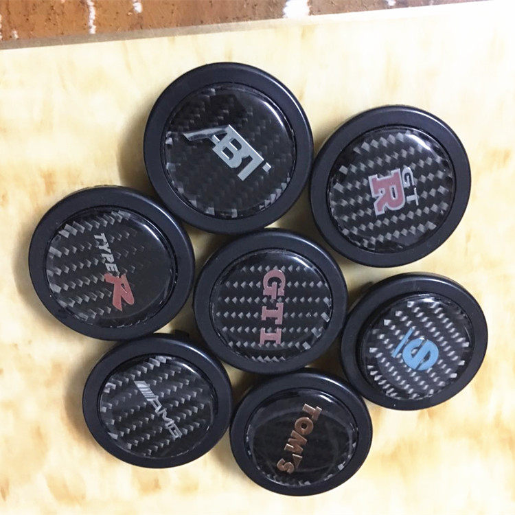 改装方向盘赛车方向盘喇叭GTR 改装按钮碳纤喇叭按键喇叭盖通