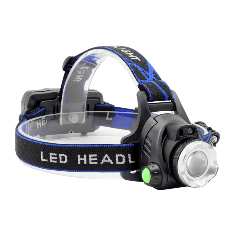 户外感应T6强光头灯LED