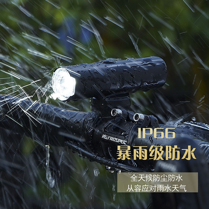 ENLEE自行车车灯山地 公路车前灯 夜骑行强光手电筒防水USB充电口图片