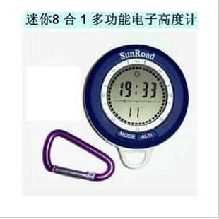 户外电子海拔表/指南针/罗盘六合一迷你指南针特价图片