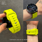 适用于华为gt4表带GT3腕带GT5手表带watch4Pro荧光绿运动硅胶系列