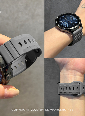 秋冬新款卡素运动透气硅胶高级感适用华为gt4手表带watch男3女pro