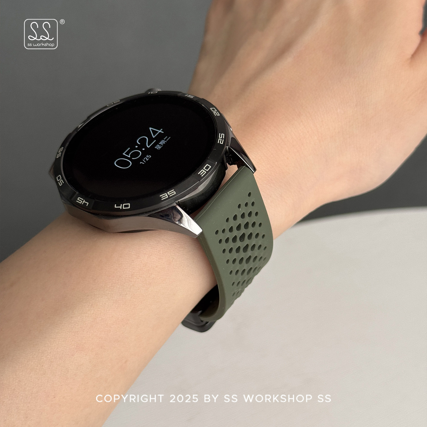 适用华为GT5手表表带watch4Pro新款夏季gt6硅胶磁吸gt4运动高级男