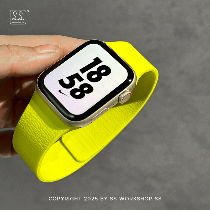 春夏日硅胶磁吸iwatch手表带s10适用苹果applewatch高级感ultra男