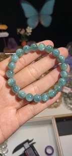 NO.2679天然绿蓝晶手链8.6mm25.5g