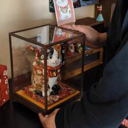 手工招财猫摆件开业入户陶瓷家居招财摆件发财猫新店收银台招财猫