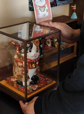 手工招财猫摆件开业入户陶瓷家居招财摆件发财猫新店收银台招财猫