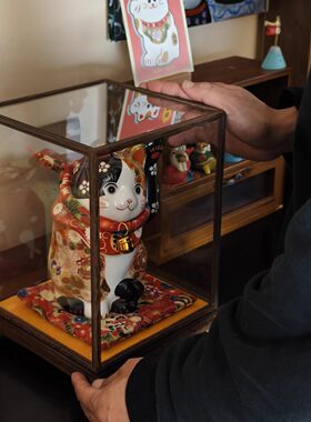 手工招财猫摆件开业礼品入户招财