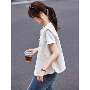 2026春夏季新款国风新中式马甲女时髦洋气叠穿外穿小个子薄款