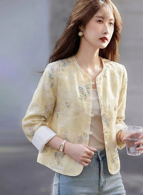 2026年春季新款刺绣国风外套女装SXWT26054