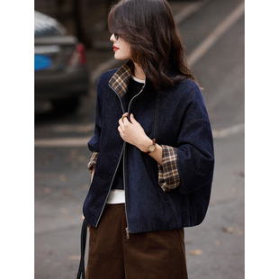 90绒夹克上衣女 新款 苏醒 乐园格子拼接羽绒服2025年冬季