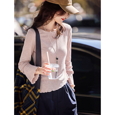 2026年新款春秋长袖不规则T恤SXT26011