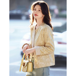 2026年春季新款新中式刺绣今年流行早春独特漂亮短薄外套女款春